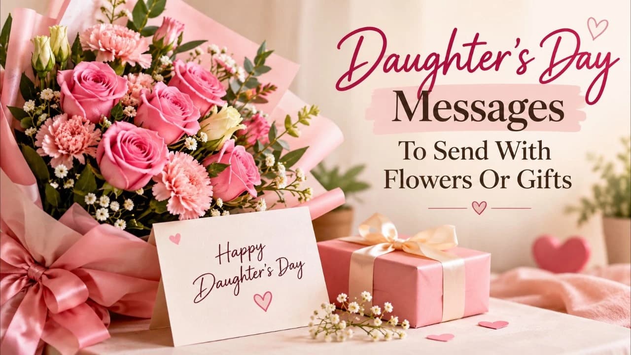 Daughter's Day Messages To Send With Flowers Or Gifts