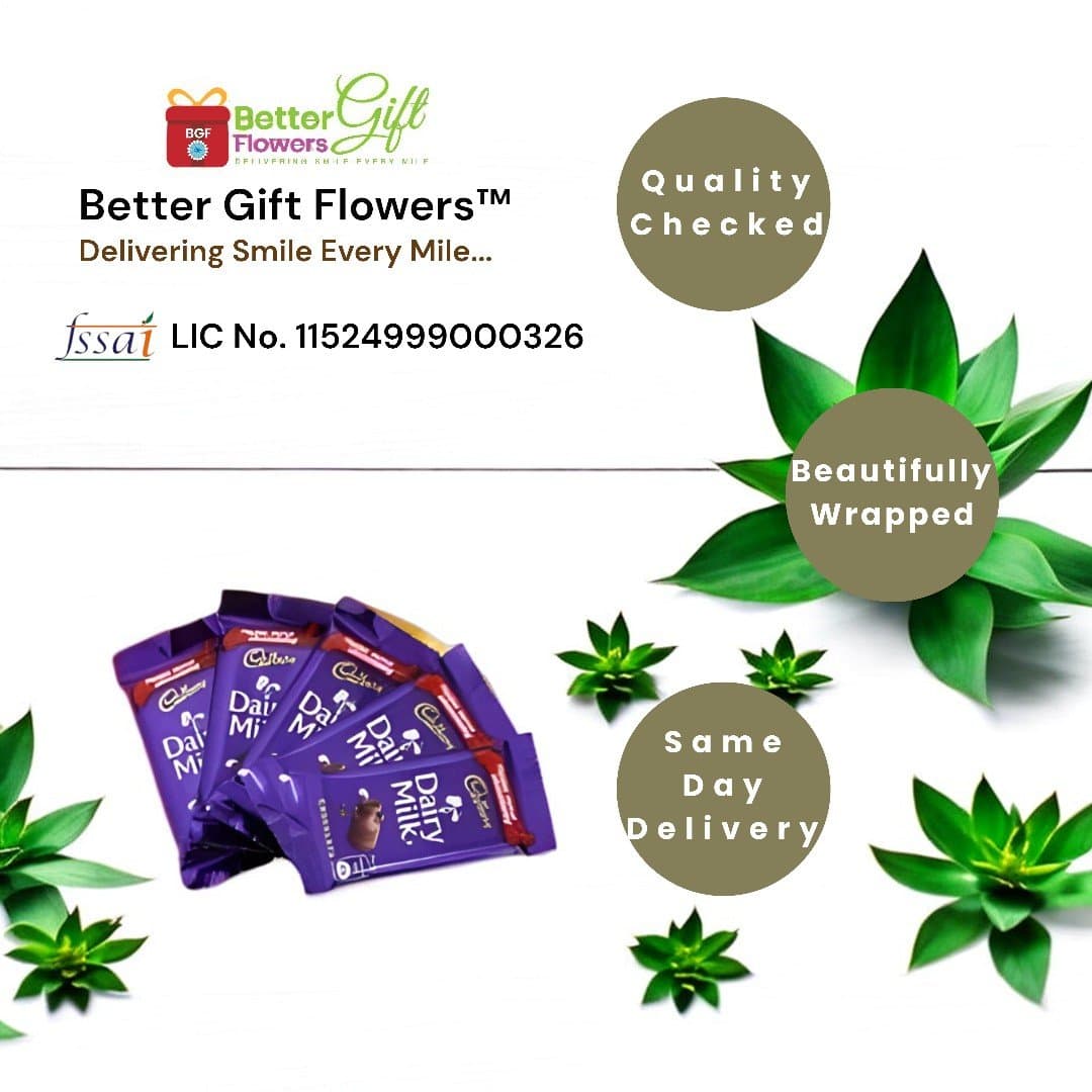 Better Gift Flowers Dairy Milk Chocolates – Quality Checked and Beautifully Wrapped