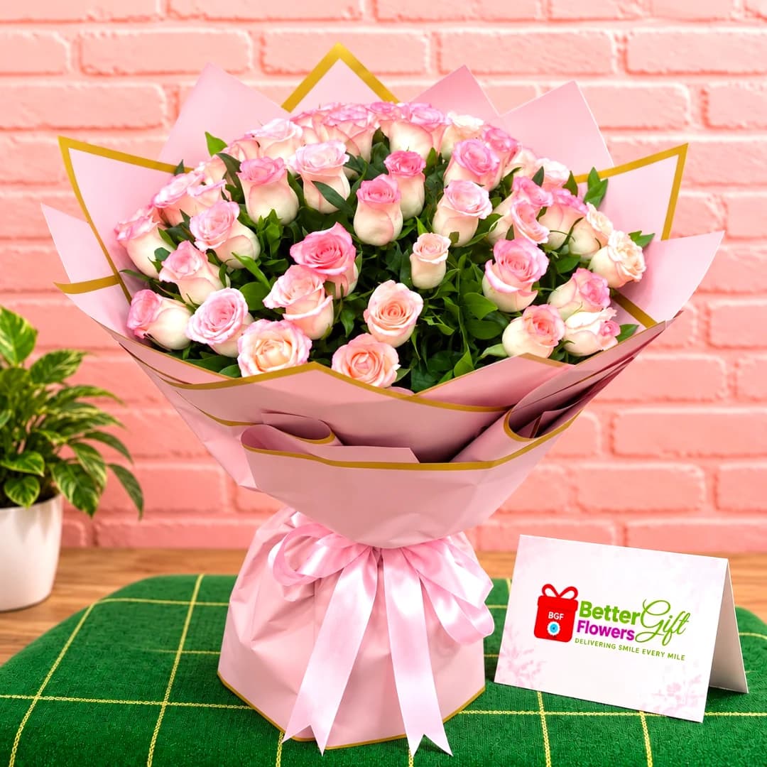Pink Rose Bouquet