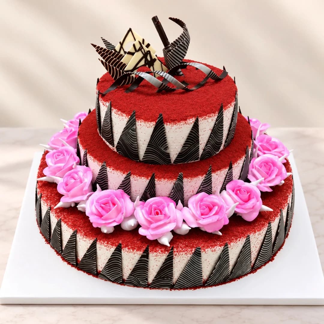 Red Velvet 3-Tier Cake