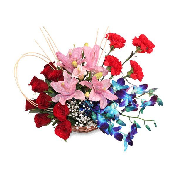 send flower basket online