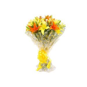 bouquet of yellow lilies online delivery