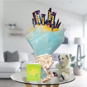 perk chocolate bouquet and teddy