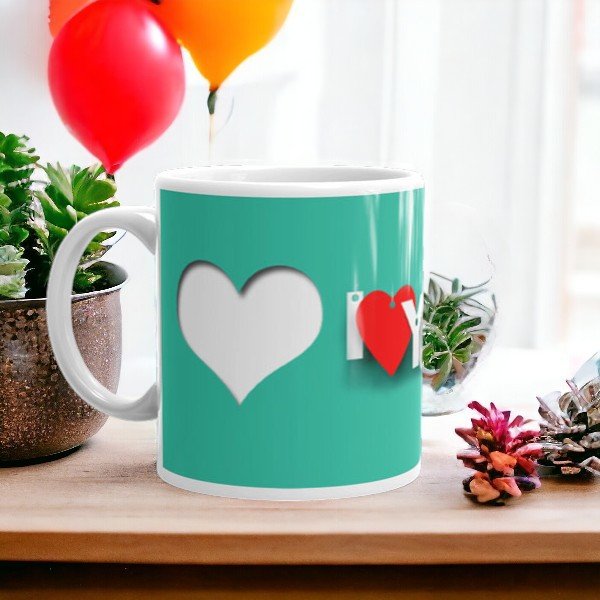 ILU Double Heart Mug gift