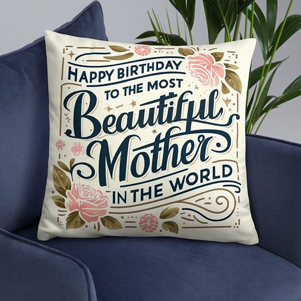 beautiful mother birthday cushion