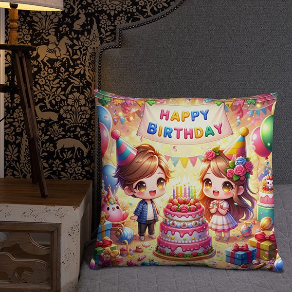 Happy Birthday Customized Cushion