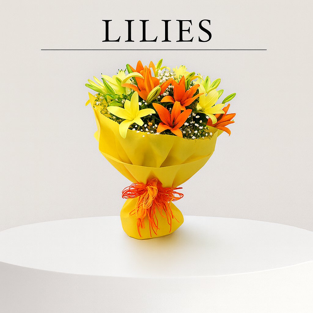 send lily flower bouquets to Bangalore - BetterGiftFlowers